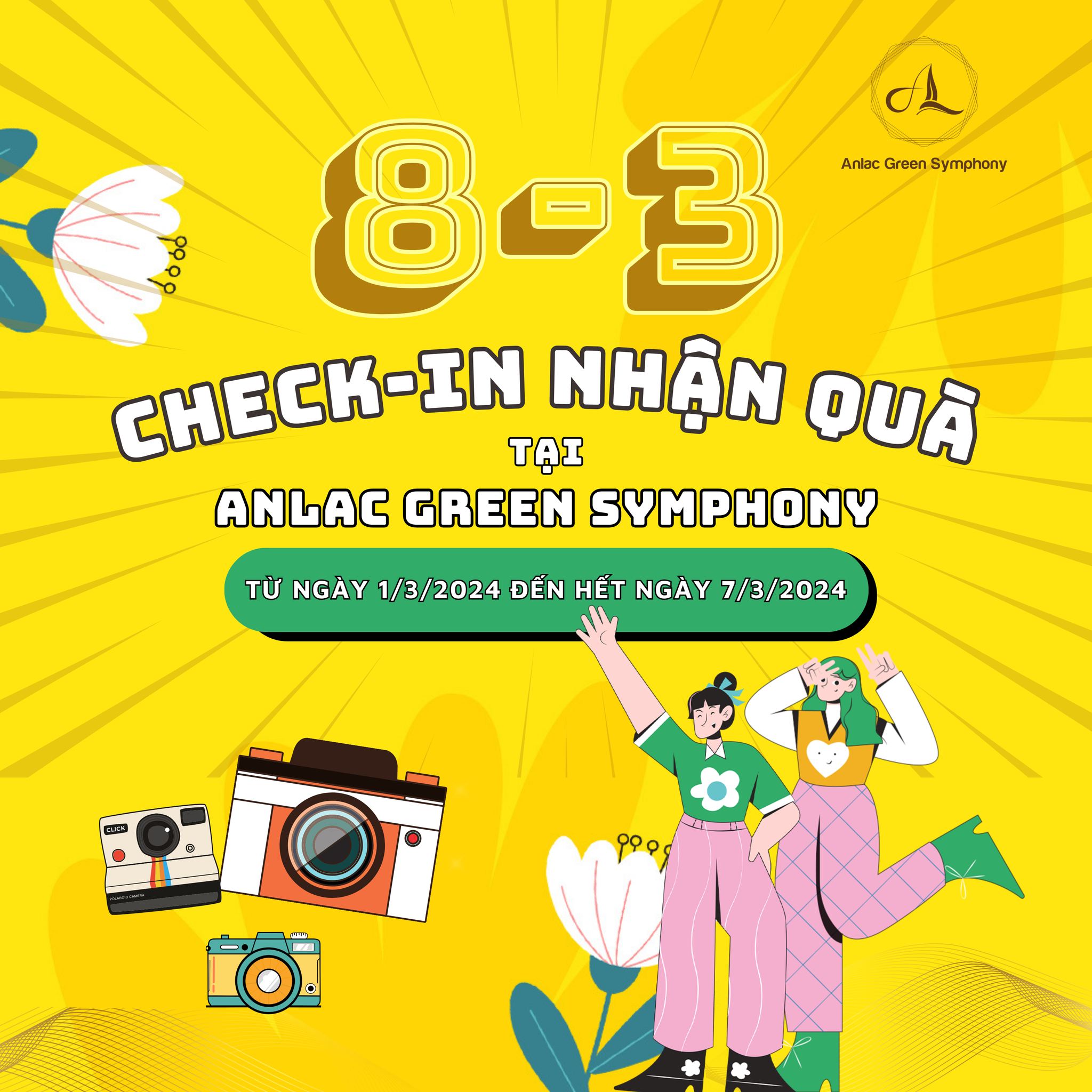 8/3 Check-in nhận quà tại Anlac Green Symphony