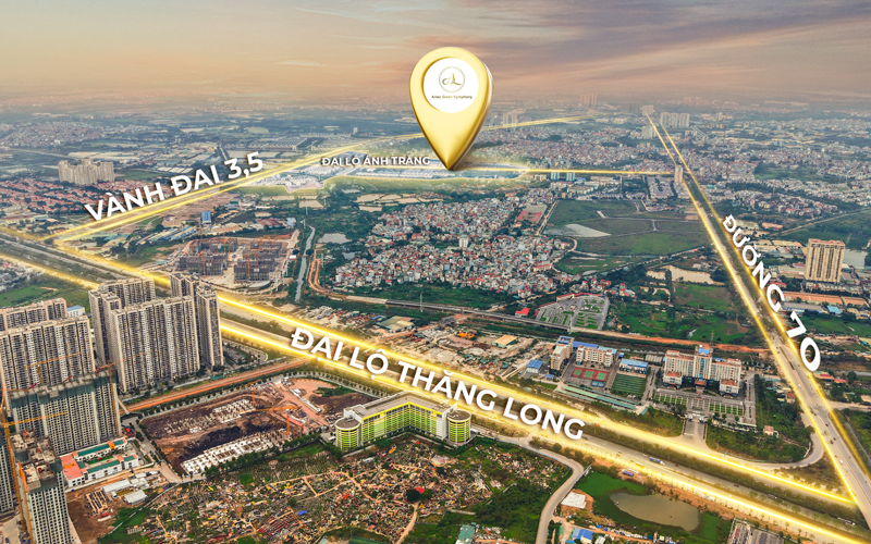 Cầu vượt 3.5 Đại lộ Thăng Long – Nâng tầm đẳng cấp bất động sản